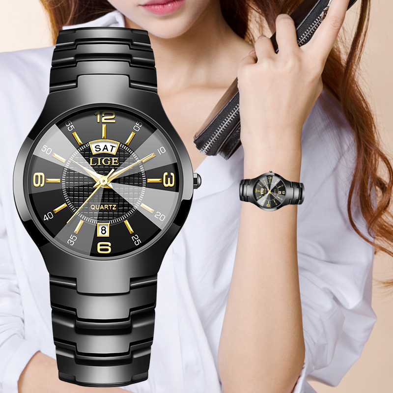 Luxury Watch Quartz - LIGE Jam Tangan Wanita Elegan Modis