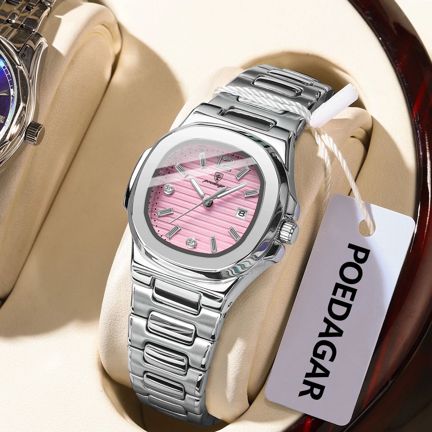 Luxury Watch Square - Jam Tangan Wanita POEDAGAR Square Fashion,