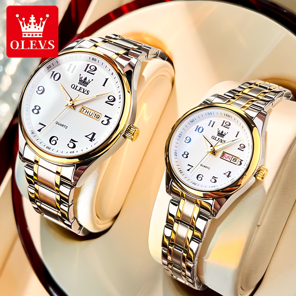 Luxury Watch Uk - OLEVS Jam Tangan Pasangan Fashion Baru