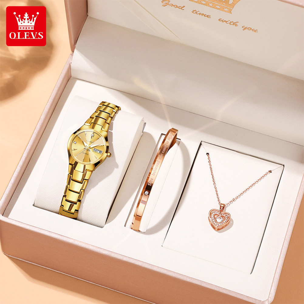 Luxury Watch Quartz - OLEVS Jam Tangan Wanita 8697 Jam
