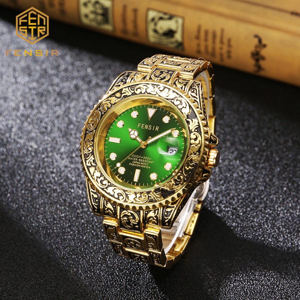 Luxury Watch And Price - Jam Tangan Kuarsa Pria Vintage Bermotif