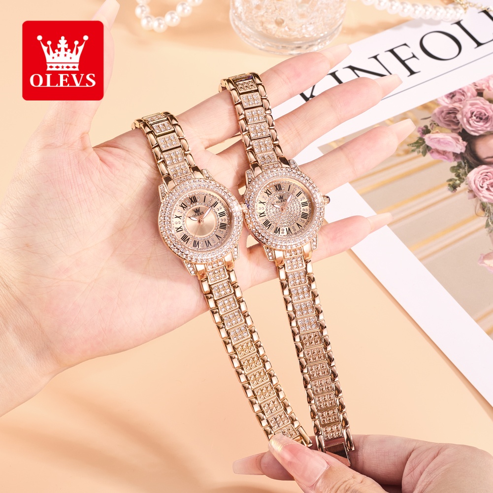 OLEVS Jam Tangan Wanita Mewah  - Luxury Watch Quartz ulasan dan harga