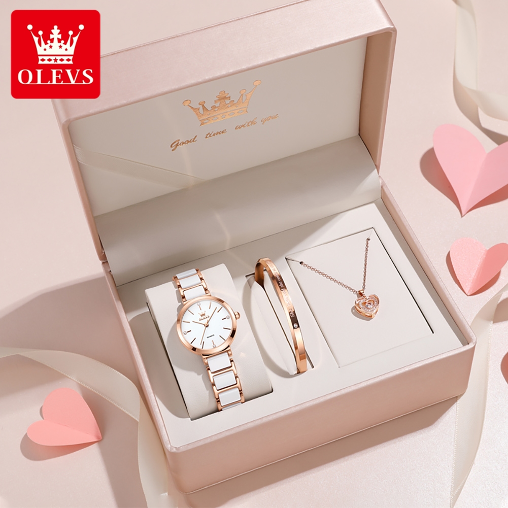 Jam Tangan Wanita OLEVS 5877 M - Luxury Watch Quartz ulasan dan harga