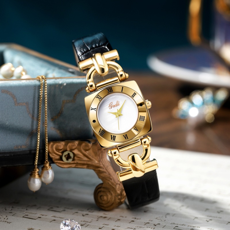 UTHAI L0031 Jam Tangan Wanita  - Luxury Watch Square ulasan dan harga