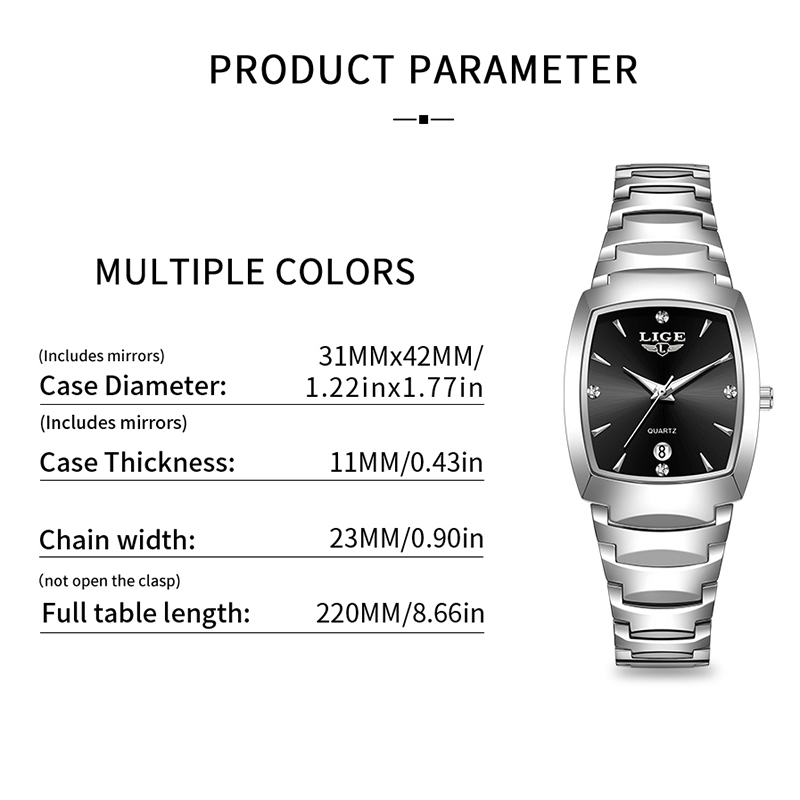 LIGE Jam Tangan Wanita Bisnis  - Luxury Watch Quartz ulasan dan harga