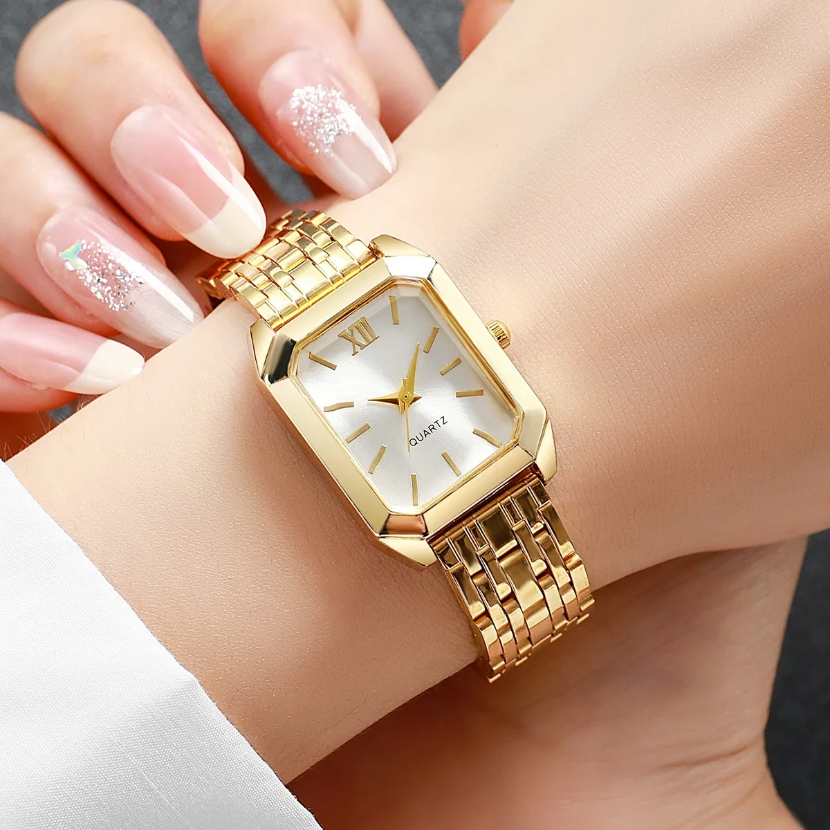 Jam Tangan Wanita Model Kotak  - Luxury Watch Square ulasan dan harga